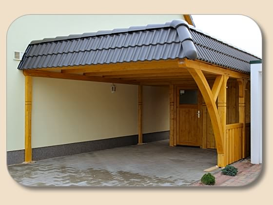 Carport Bauplan
 Carport Flachdach Anbau mit Schuppen von holzon