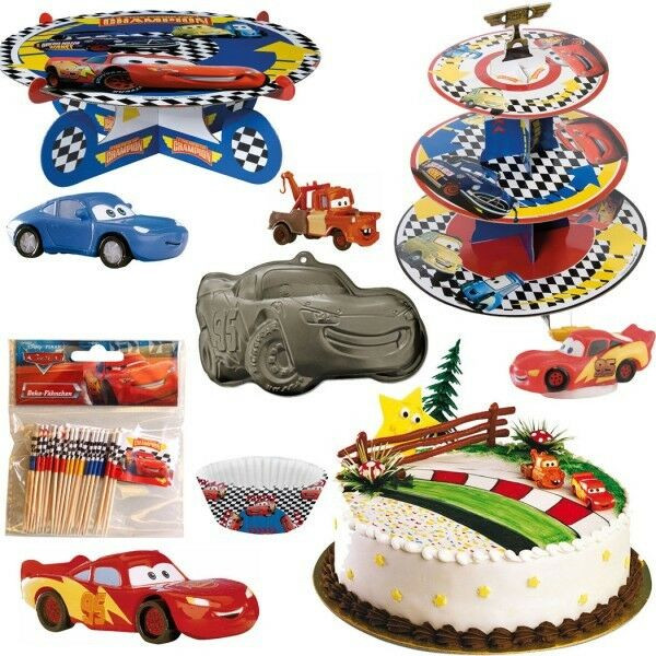 Cars Kuchen
 Disney Cars Kuchendeko Tortendeko Party Kindergeburtstag