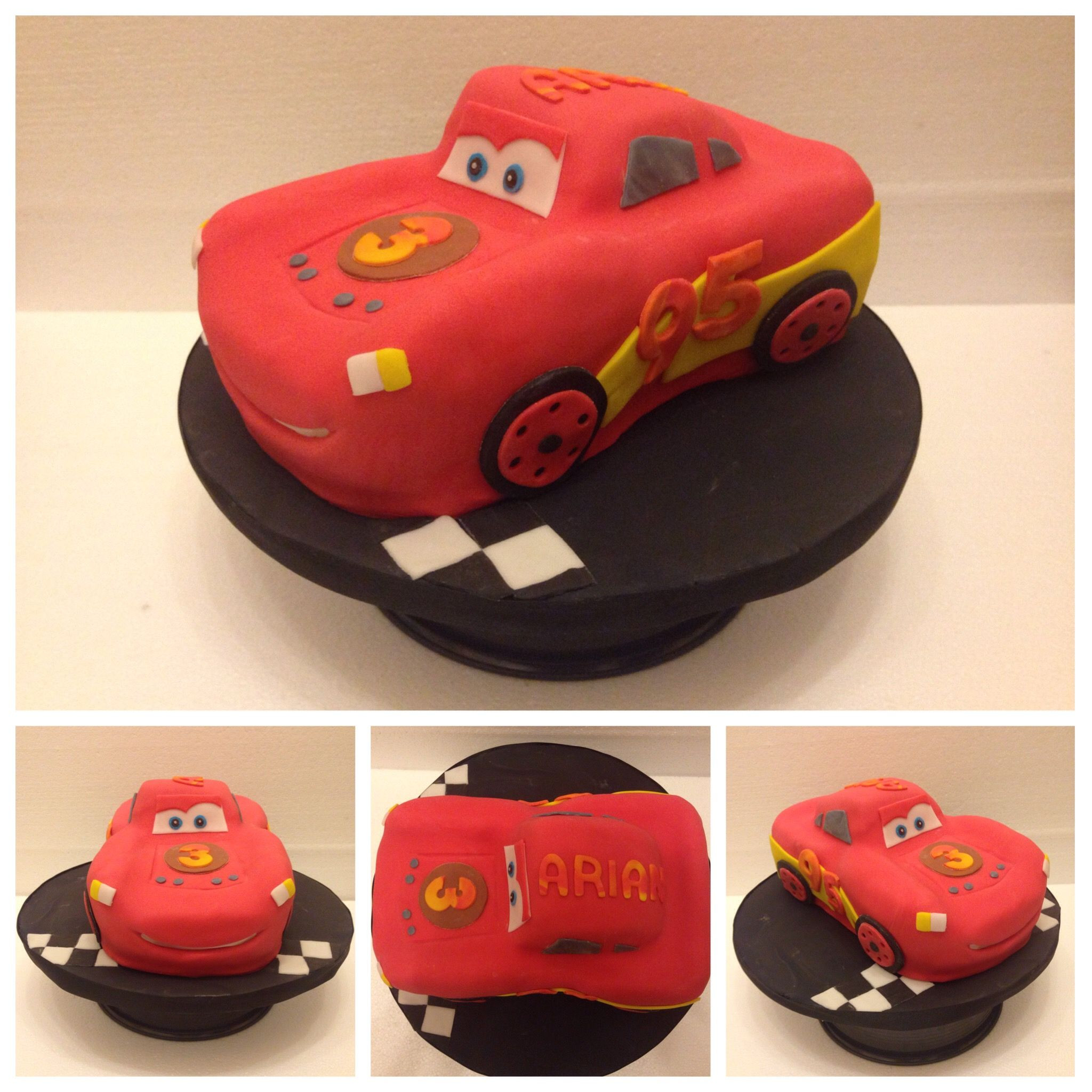 Cars Kuchen
 Cars Torte 3D Rennauto