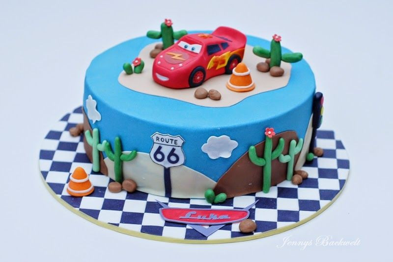 Cars Kuchen
 Cars Torte mit Lightning McQueen kinder torte