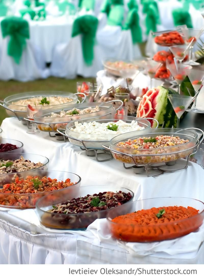 Catering Hochzeit
 Buffet für Hochzeit mit Fisch und Meeresfrüchten für