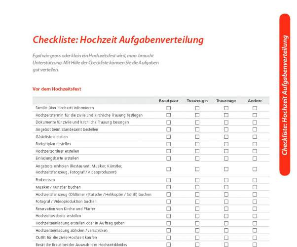 Checkliste Hochzeit
 Checkliste Hochzeit Download