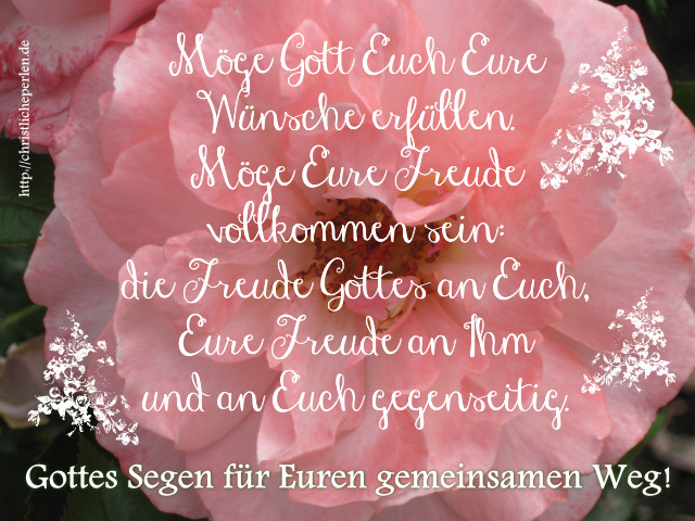 Christliche Glückwünsche Zur Hochzeit
 Texte zur Hochzeit Ehe