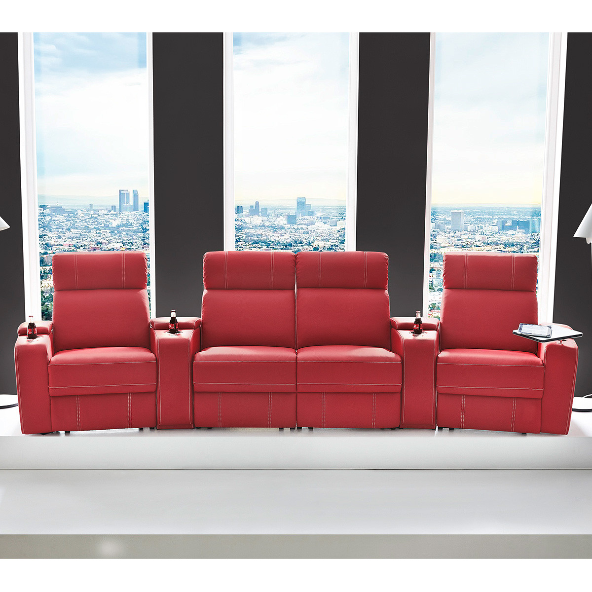 Cinema Sessel
 Cinema Sessel Hollywood 4er Kinosessel Kinosofa Sofa