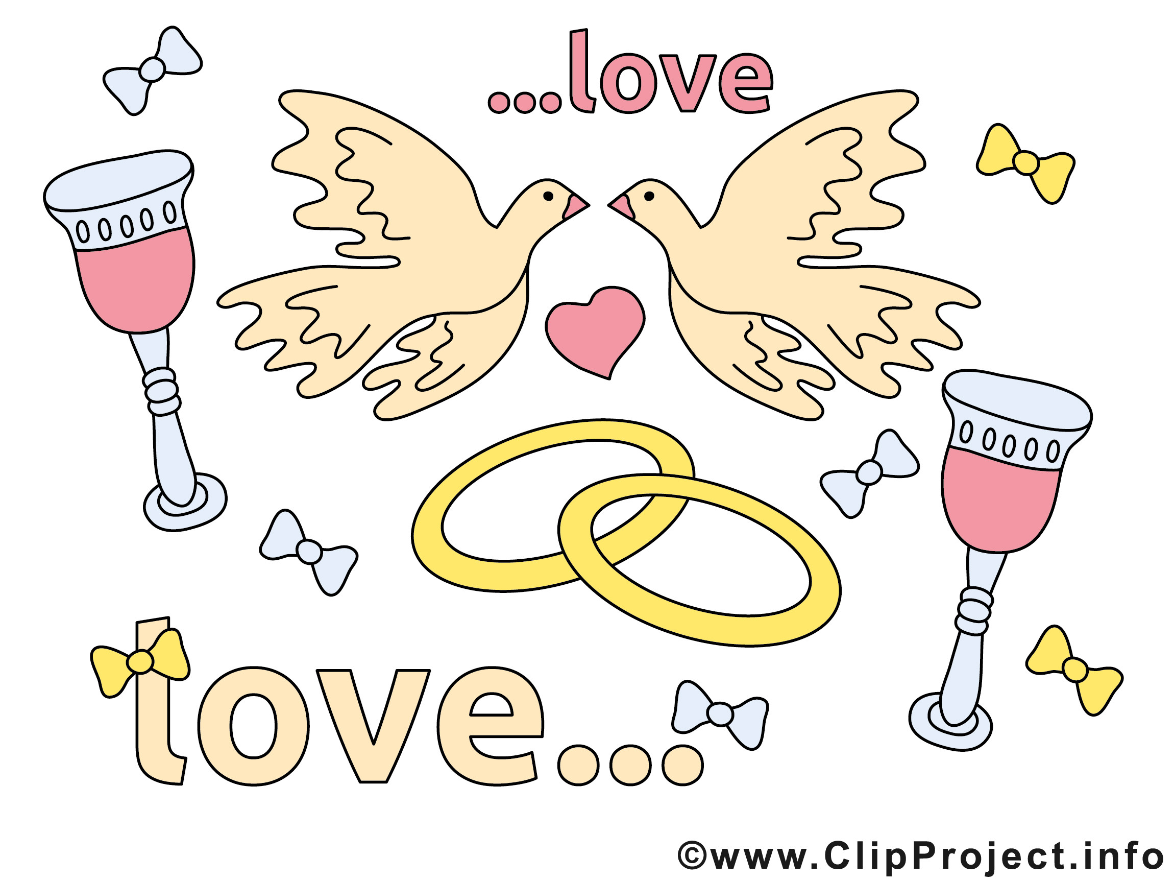 Clipart Polterabend Hochzeit
 Glückwünsche zur Hochzeit Clipart