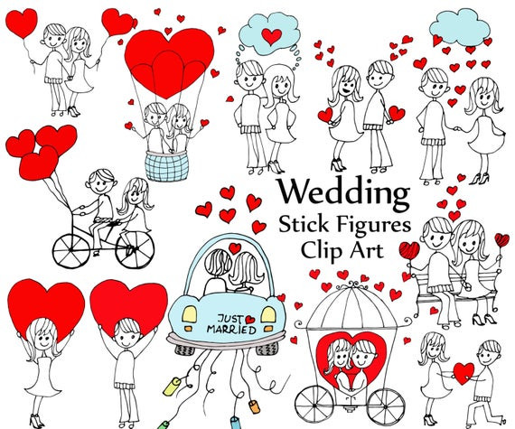 Cliparts Hochzeit
 Strichmännchen Clipart Hochzeit Strichmännchen