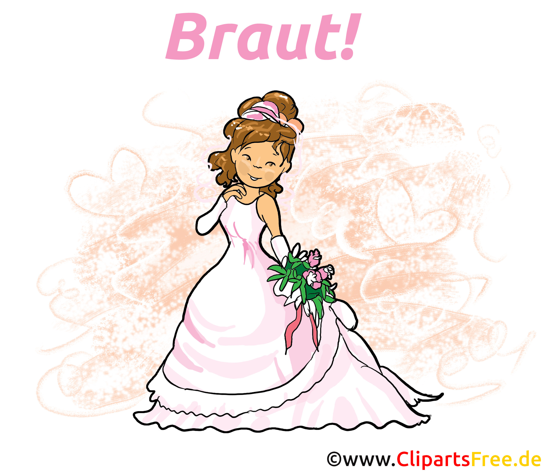 Cliparts Hochzeit
 Braut Clipart Hochzeit Bild Illustration