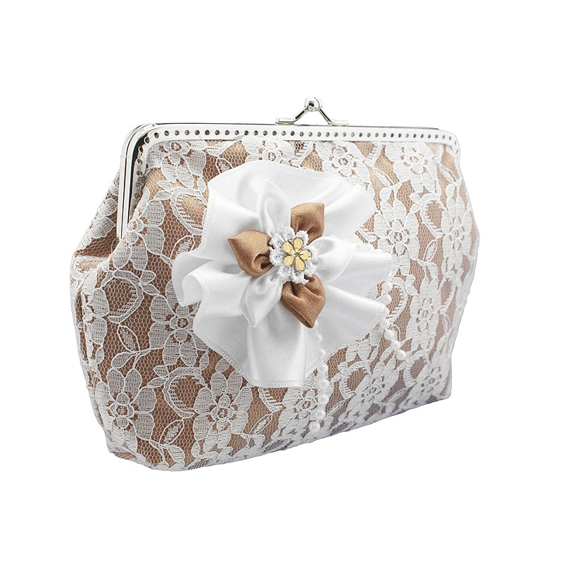 Clutch Weiß Hochzeit
 241 Brauttasche clutch weiss clutch hochzeit handtasche weiss