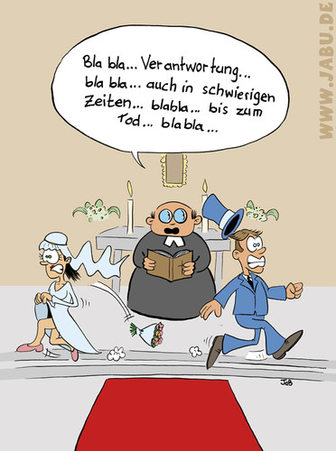 Comic Hochzeit
 Hochzeit von Bruder JaB Religion Cartoon