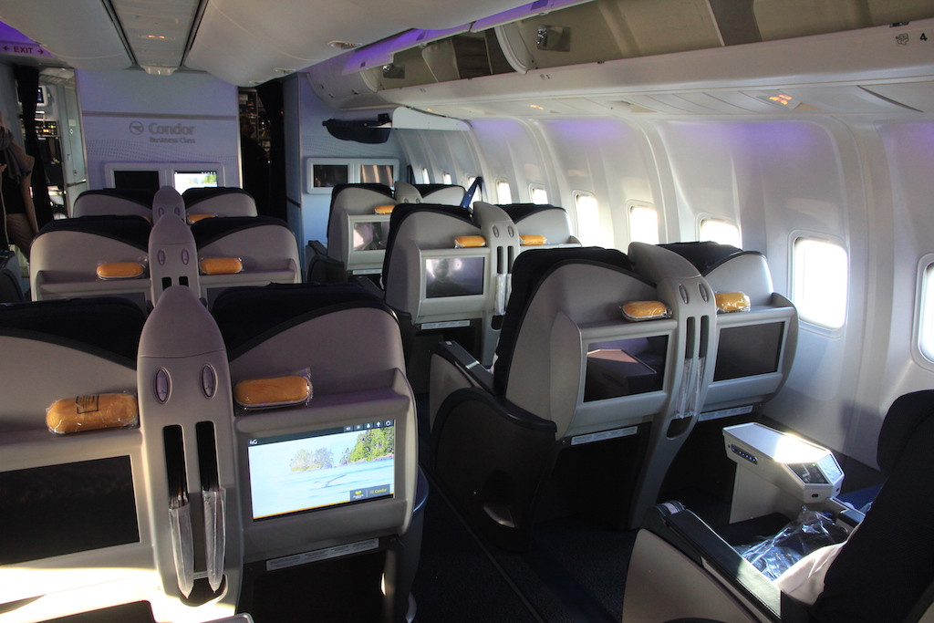 Condor Boeing 767 Bester Sitzplatz
 Review Condor Business Class in der Boeing 767