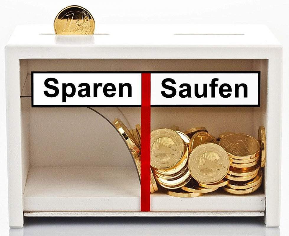 Coole Geschenke Für Frauen
 Spardose Sparen Saufen als lustiges Geldgeschenk