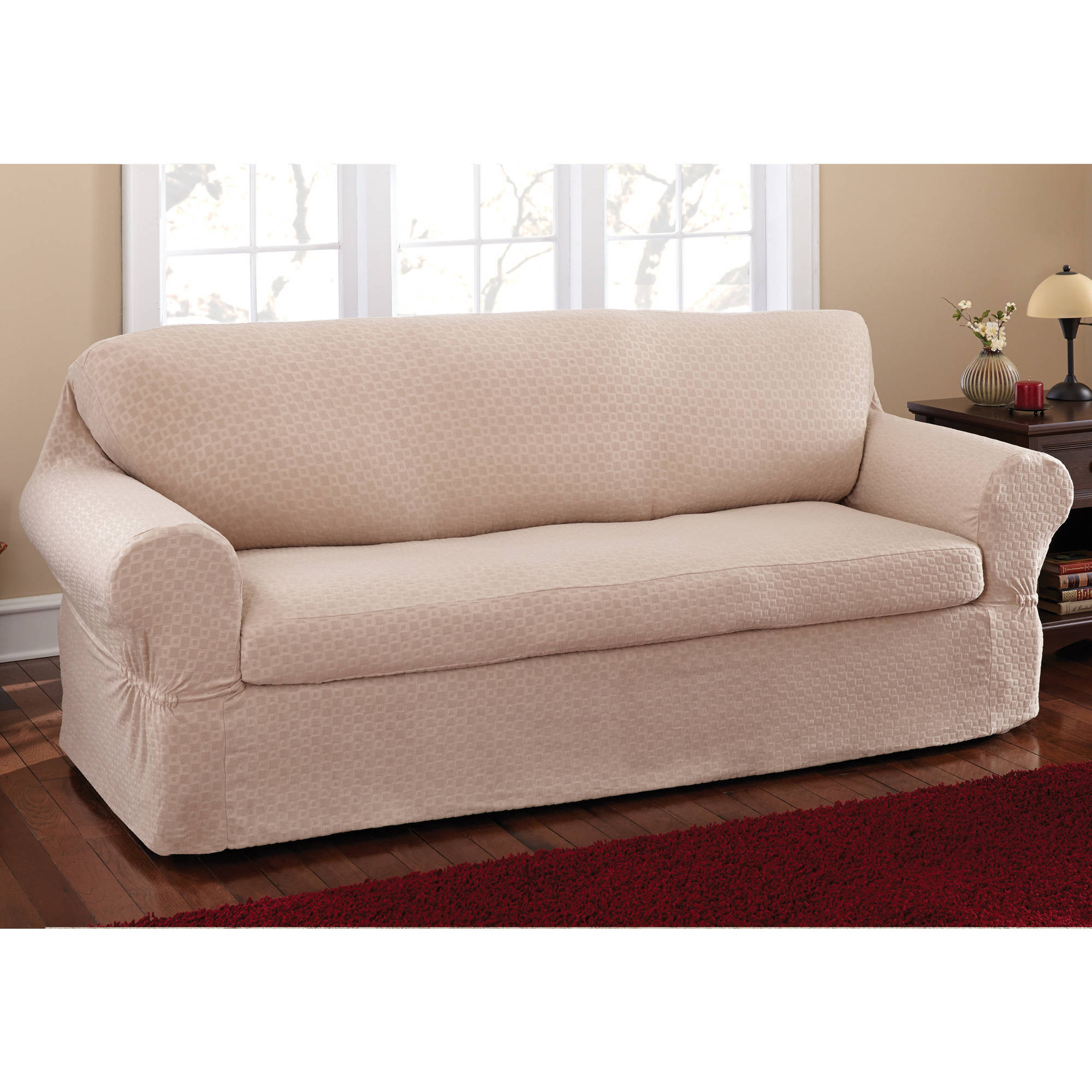 Couch Covers
 Stretch Soft 1 Seat Sofa Slipcovers Protector Walmart