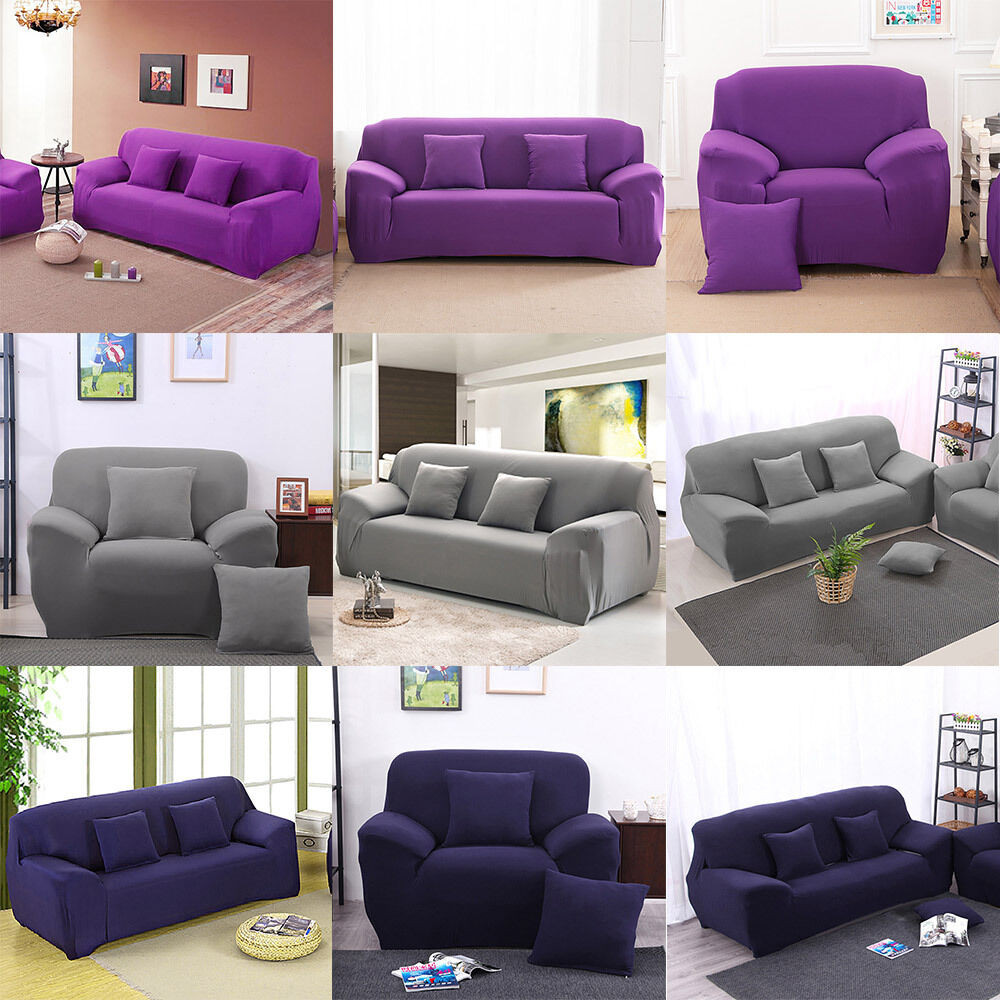 Couch Covers
 Removable 1 2 3 Seater Stretch Elastic Fitted Sofa Lounge