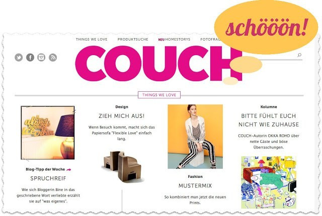 Couch Mag Adventskalender
 Things we love Couch Mag was eigenes Blog