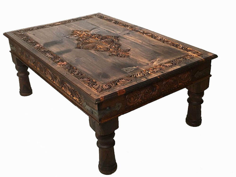 Couchtisch Antik
 120x80 cm antik look Wohnzimmertisch orient Teetisch Tisch