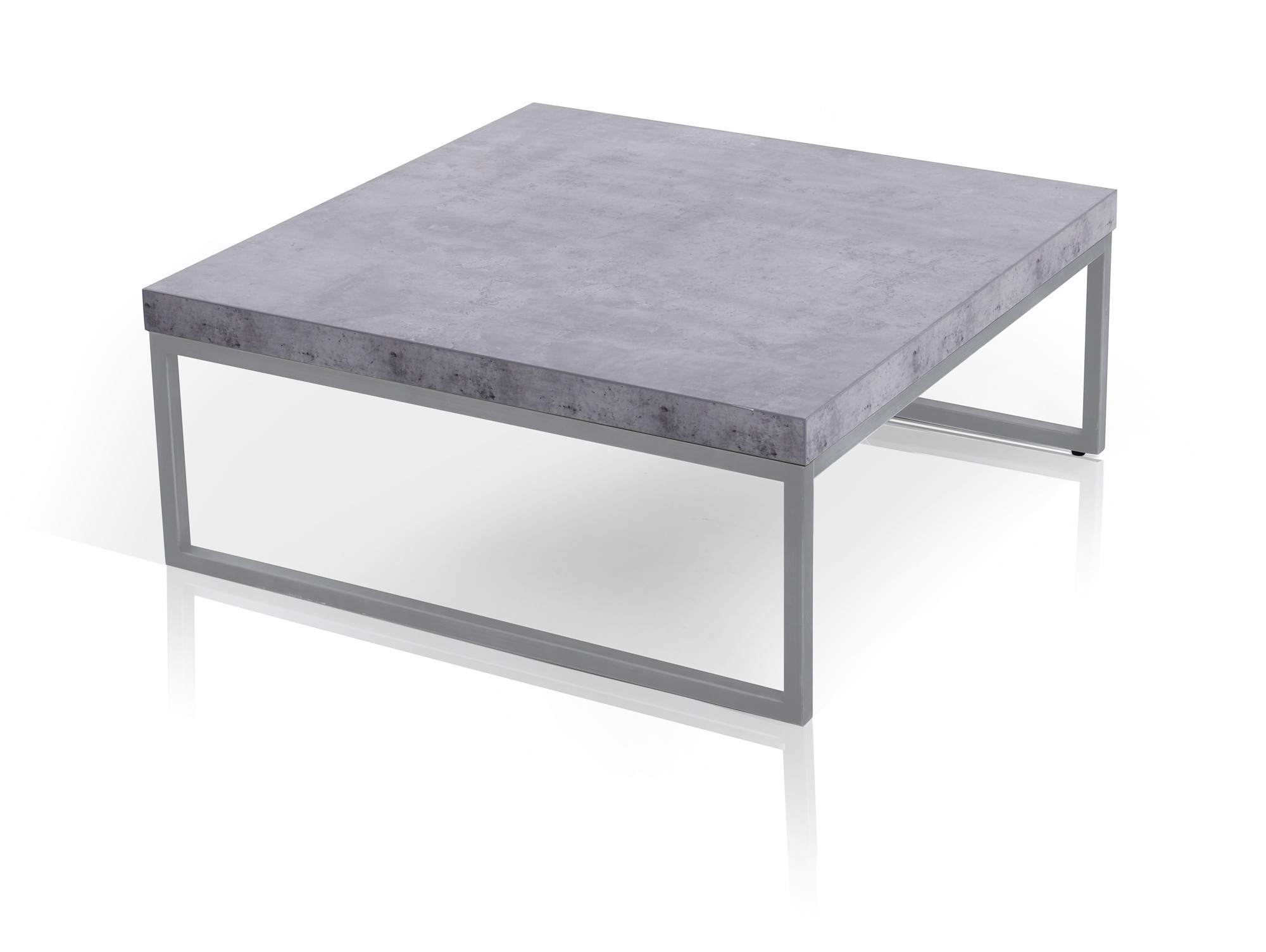 Couchtisch Beton
 JONATHAN Couchtisch Beton Optik 80 x 80 cm