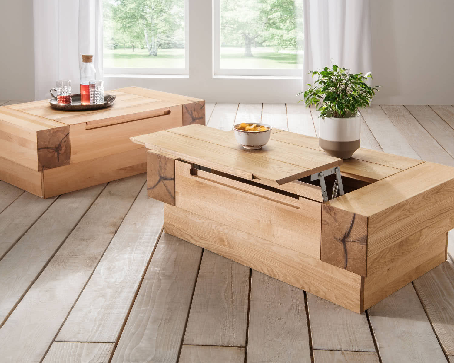 Couchtisch Massivholz
 WOODLIVE Massivholz Couchtisch Roma kaufen • slewo