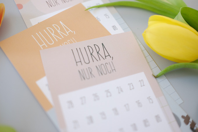 Countdown Hochzeit
 4 Wochen Countdown Kalender das Hochzeitsgeschenk als