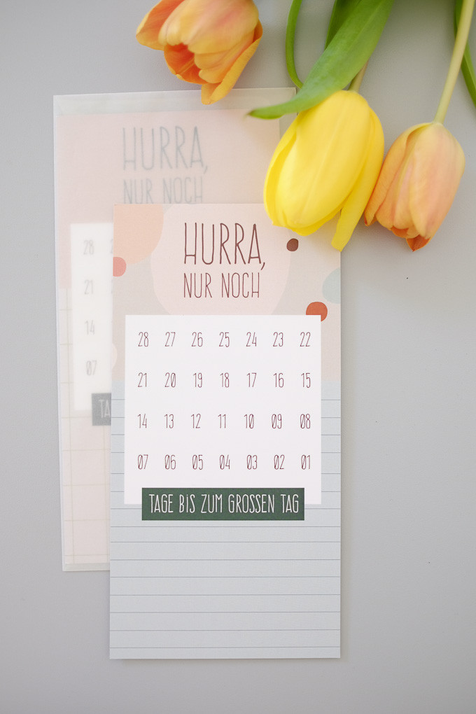 Countdown Kalender Hochzeit
 4 Wochen Countdown Kalender das Hochzeitsgeschenk als