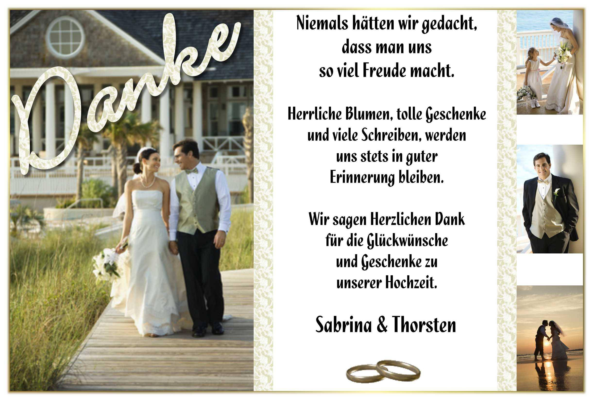 Danke Hochzeit Text
 Dankeskarten Hochzeit Text Hochzeit Danksagung Text