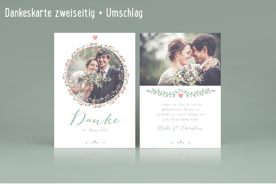 Dankeskarte Hochzeit Vintage
 Die besten 25 Danksagungskarten hochzeit Ideen auf