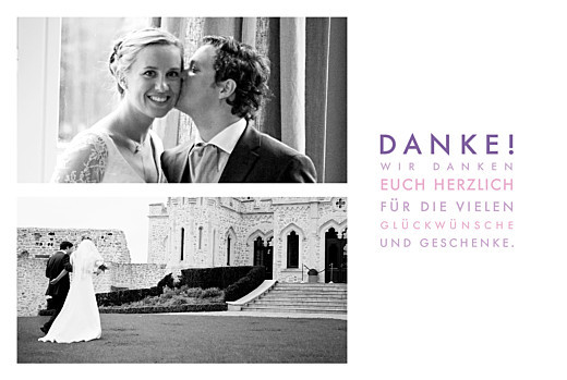 Dankkarten Hochzeit
 Dankeskarten Hochzeit Modern Atelier Rosemood