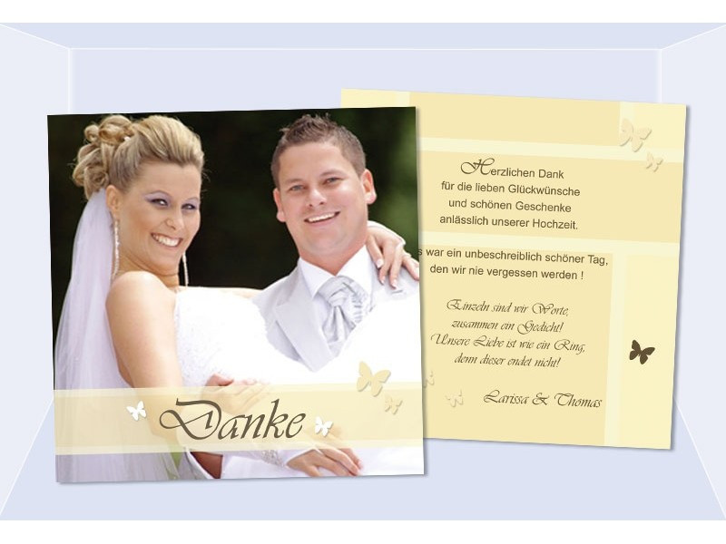 Danksagungskarte Hochzeit
 Danksagungskarten Hochzeit Karten Danksagung