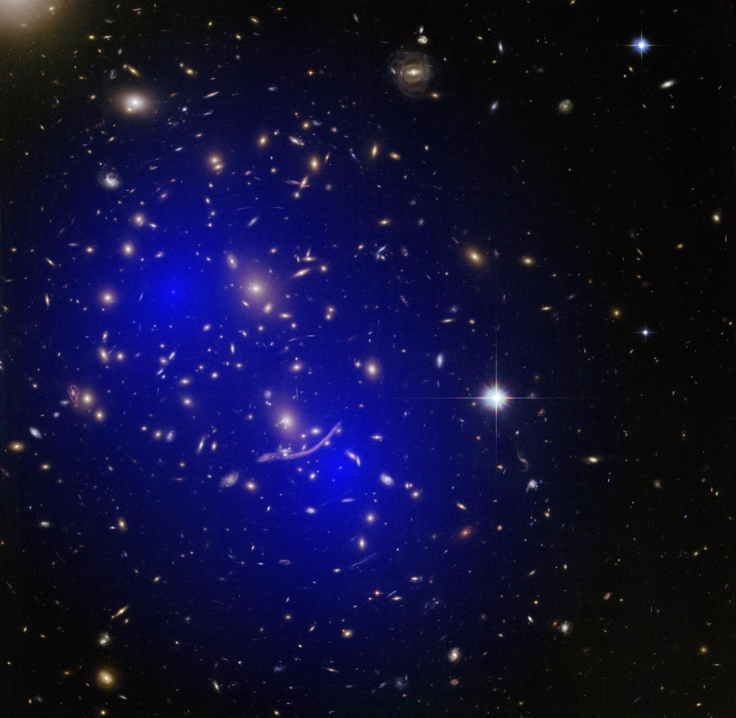 Dark Matter
 Galaxy clusters collide—dark matter still a mystery