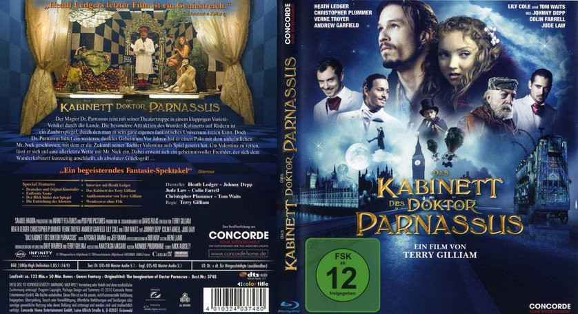 Das Kabinett Des Doktor Parnassus
 Das Kabinett des Doktor Parnassus DVD Blu ray oder VoD