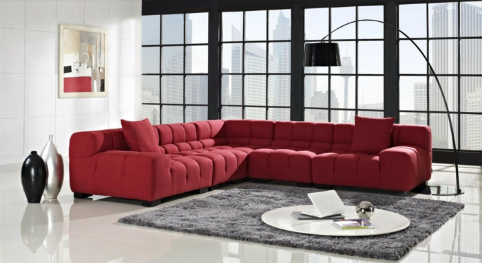 Das Rote Sofa
 Rotes Sofa ins Innendesign einbeziehen Inspirierende