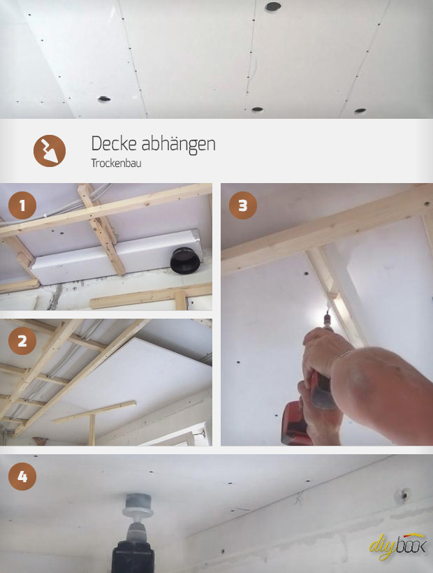 Decke Abhängen
 Anleitung Decke abhängen Trockenbau Tipps vom Maurer
