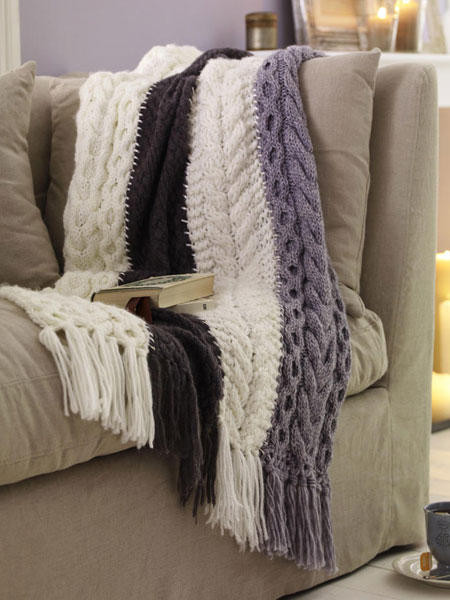 Decke Stricken
 Für kalte Tage Decke stricken und gestalten