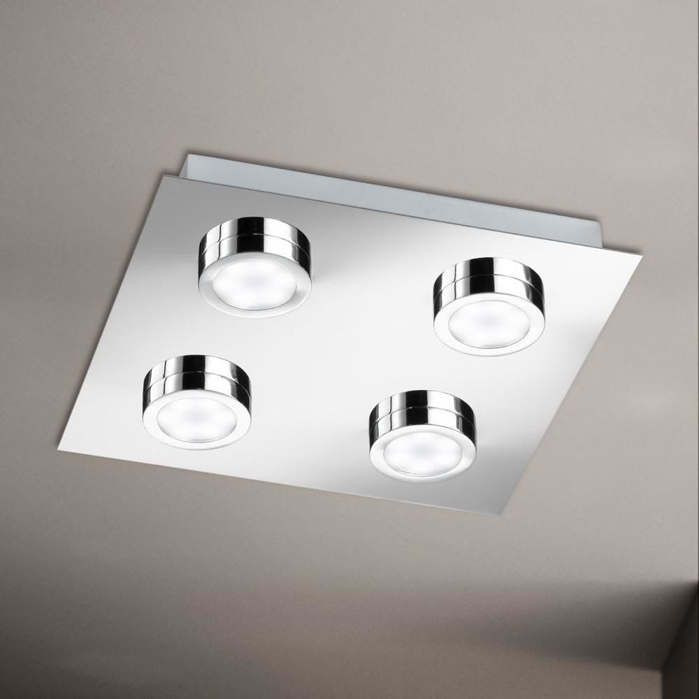 Deckenleuchte Bad
 LED Badezimmer Deckenleuchte Veneta chrom 4 flammig