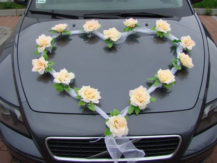 Deko Auto Hochzeit
 14 besten Autoschmuck Hochzeit Autodeko basteln Blumen