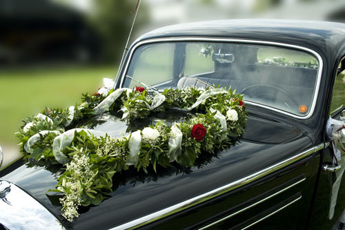 Deko Auto Hochzeit
 Hochzeit Autoaufkleber von Auto Aufkleber