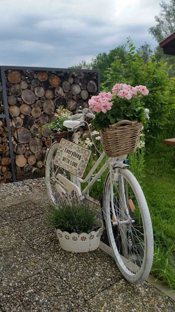 Deko Garten
 Garten Fahrrad Deko Blumen Bike planter