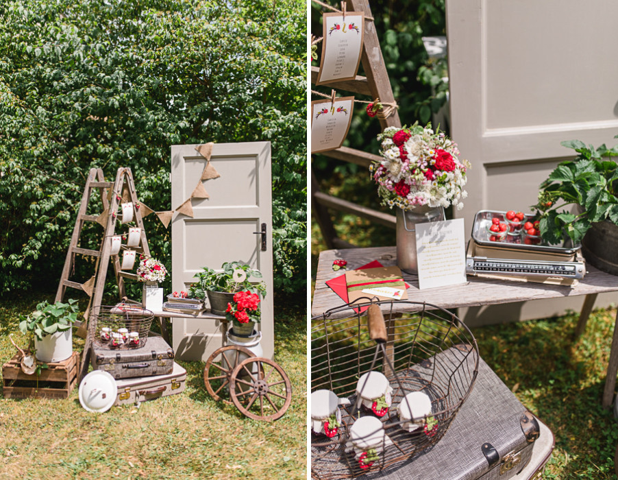 Deko Hochzeit Ideen
 Deko Ideen für eine Erdbeer Hochzeit