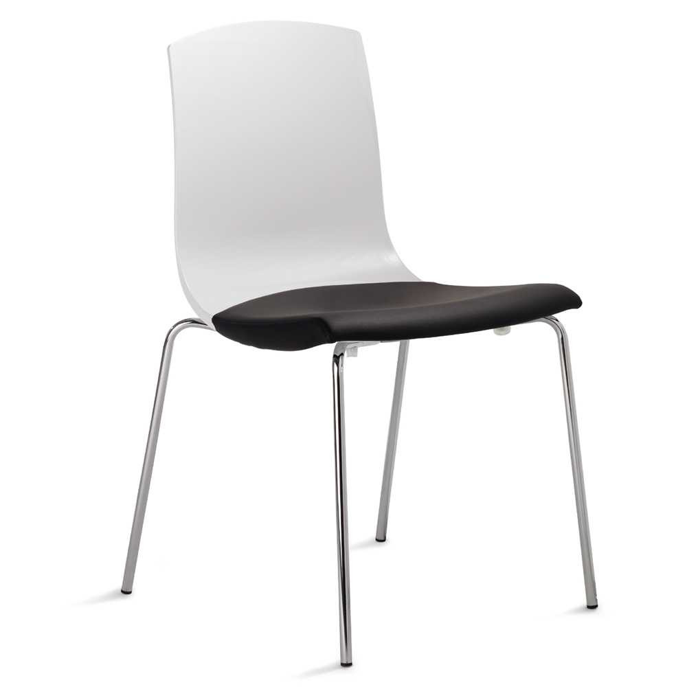 Design Stuhl
 Design Stuhl 2124 mit gepolstertem Sitz