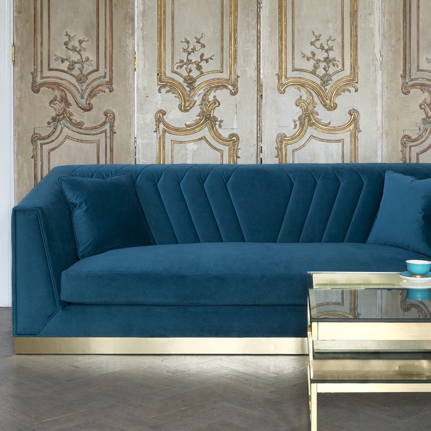 Designer Couch
 Peacock Designer Sofa Art Deco Inspired Design Choose