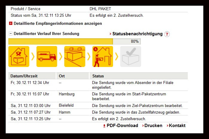 Dhl Paket Nicht Zuhause
 Probleme bei der DHL Sendungsverfolgung UhrForum