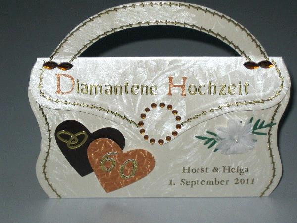 Diamantene Hochzeit Geschenk Selbstgemacht
 Geschenke Zur Diamantenen Hochzeit Unglaublich Architektur