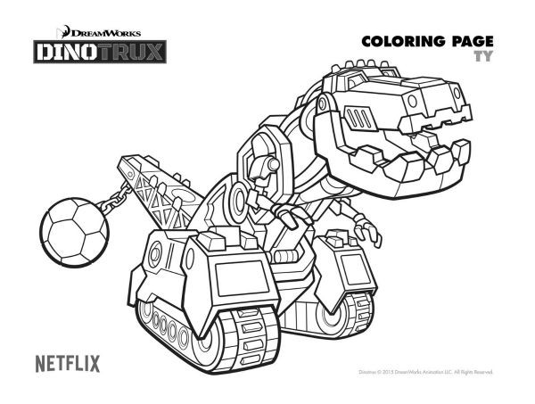 Dino Trucks Ausmalbilder
 dinotrux dibujos colorear peques Dibujalandia