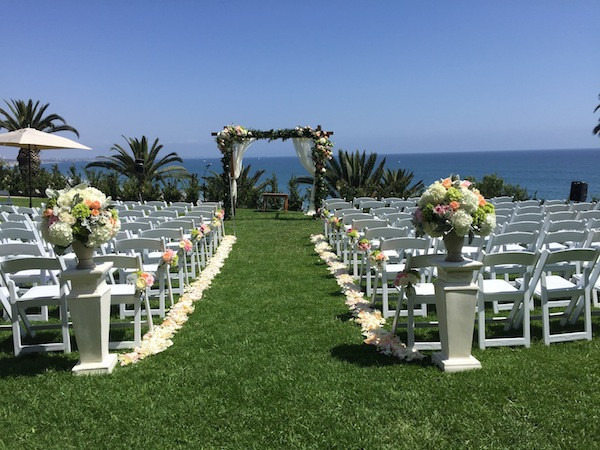 Disco Bel Air
 Wedding Flowers Arch at Bel Air Bay Club