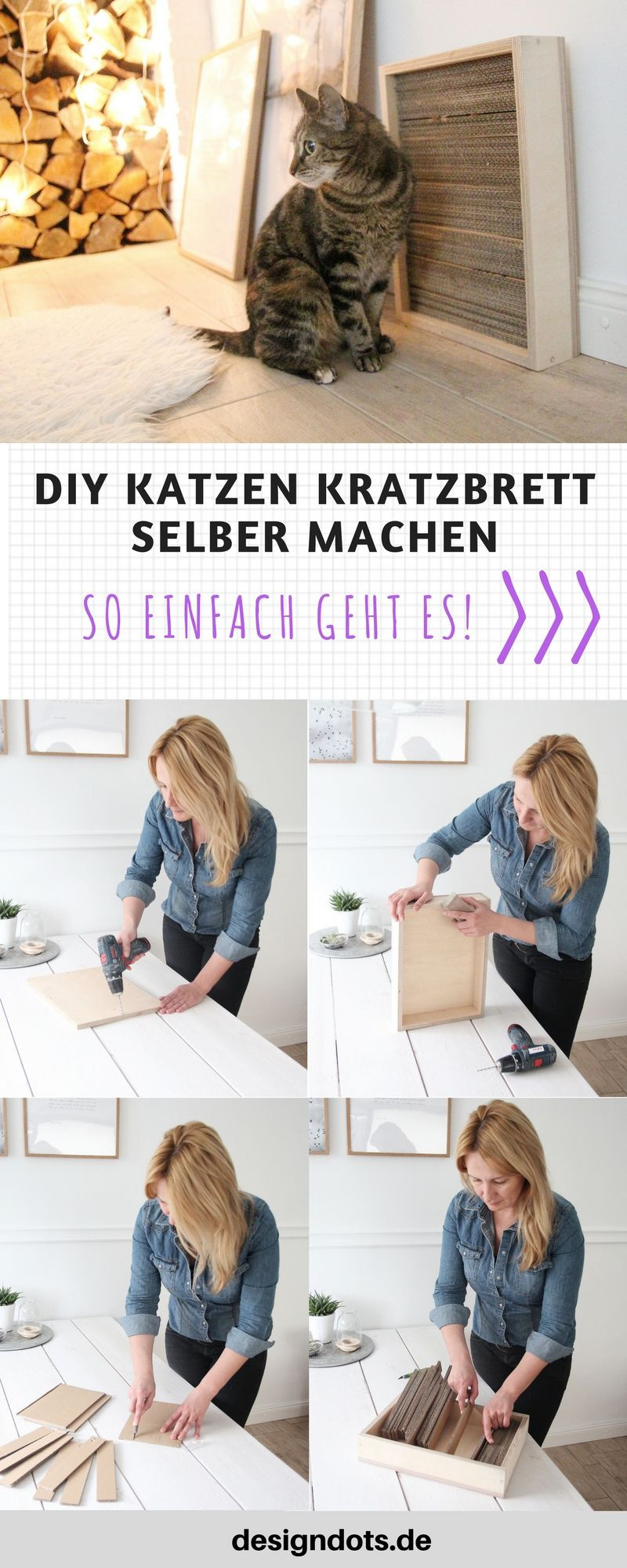 Diy Katzenmöbel
 DIY Katzen Kratzbrett selber machen