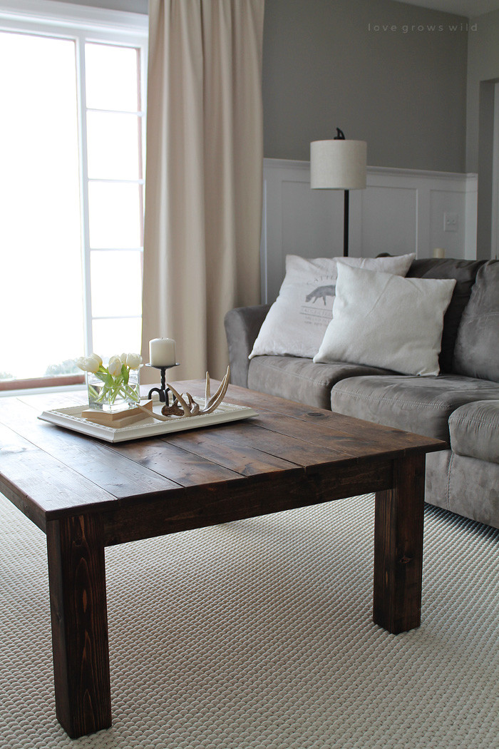 Diy Table
 DIY Farmhouse Coffee Table Love Grows Wild