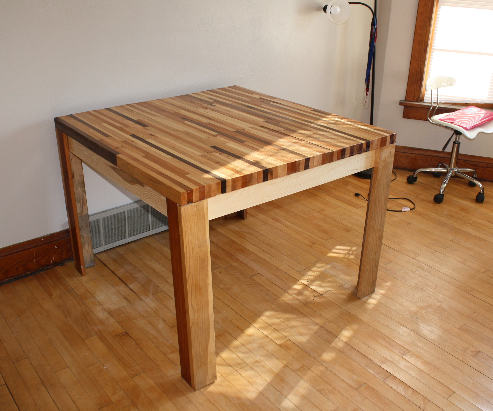 Diy Table
 Butcher Block Hardwood Table 5 Steps with