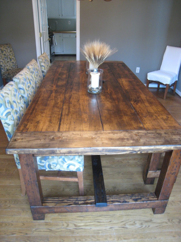 Diy Table
 DIY Friday Rustic Farmhouse Dining Table