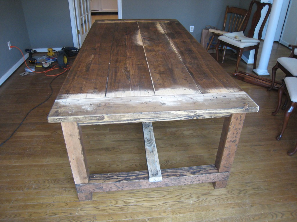 Diy Table
 DIY Friday Rustic Farmhouse Dining Table