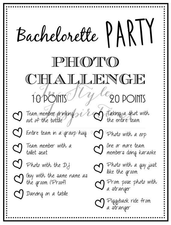 Dosenspiel Hochzeit
 INSTANT DOWNLOAD PDF Bachelorette Party Game