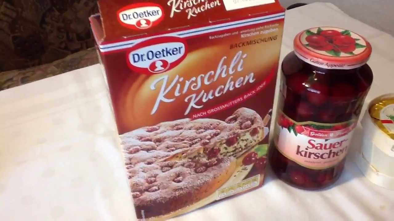 Dr Oetker Kuchen
 Kirschli Kuchen von Dr Oetker Backmischung